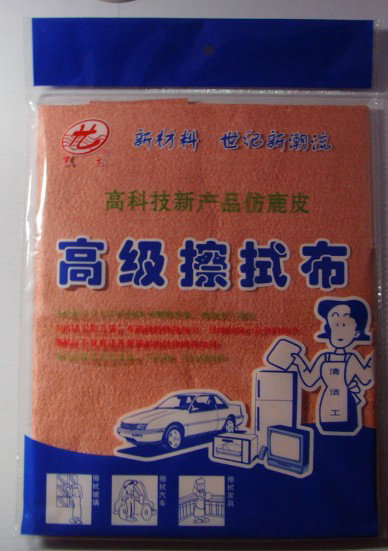 名称：高级擦拭布(仿鹿皮）30红 规格：30X30 编码：HL002-18